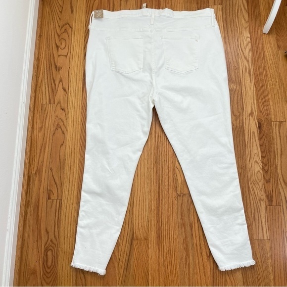 MADEWELL 10” High-Rise Skinny 37 T Tall white denim jeans NWT - Picture 15 of 16